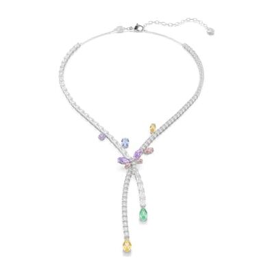 Swarovski X Ariana Grande Necklace, Mixed Cuts, Dragonfly, Multicolored, Rhodium Plated Swarovski X Ariana Grande Necklace, Mixed Cuts, Dragonfly, Multicolored, Rhodium Plated