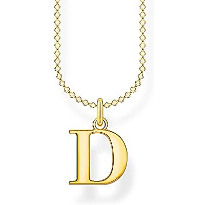 Thomas Sabo Necklace letter D gold 925 Sterling Silver, 18k Yellow Gold Plating Thomas Sabo Necklace letter D gold 925 Sterling Silver, 18k Yellow Gold Plating