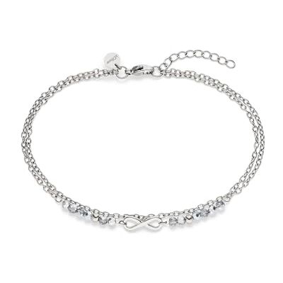 s.Oliver Anklet – Elegant Anklet Made of Polished Stainless Steel – Silver – Rolo Chain Adjustable up to 25 cm – Waterproof and Skin-Friendly s.Oliver Anklet – Elegant Anklet Made of Polished Stainless Steel – Silver – Rolo Chain Adjustable up to 25 cm – Waterproof and Skin-Friendly
