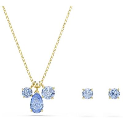 Swarovski Mesmera Set, Set (2), Mixed Cuts, Blue, 18K Gold Finish Swarovski Mesmera Set, Set (2), Mixed Cuts, Blue, 18K Gold Finish