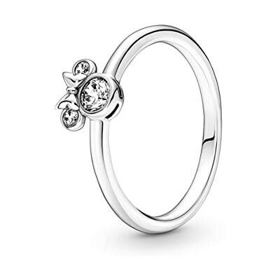 PANDORA Disney Minnie Mouse sterling silver ring with clear cubic zirconia, 50 PANDORA Disney Minnie Mouse sterling silver ring with clear cubic zirconia, 50