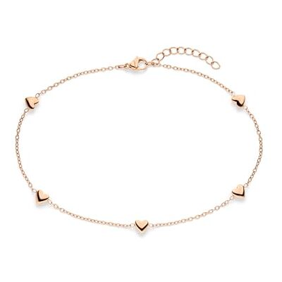s.Oliver Anklet – Elegant Anklet Made of Polished Stainless Steel – Rose Gold – Rolo Chain Adjustable up to 27 cm – Waterproof and Skin-Friendly s.Oliver Anklet – Elegant Anklet Made of Polished Stainless Steel – Rose Gold – Rolo Chain Adjustable up to 27 cm – Waterproof and Skin-Friendly