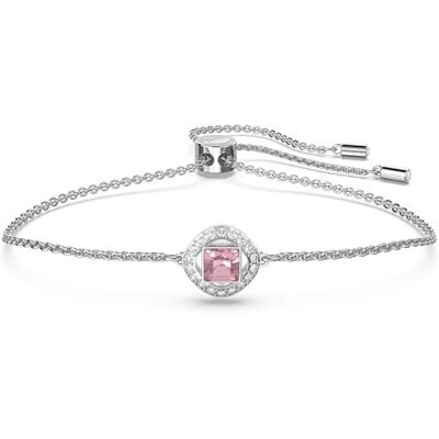 Swarovski Angelic Square bracelet, Pink, Rhodium plated, from Angelic Square Collection Swarovski Angelic Square bracelet, Pink, Rhodium plated, from Angelic Square Collection