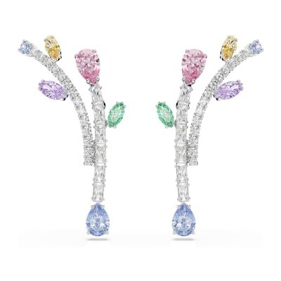 Swarovski Ariana Grande X Collection, Mixed Cuts, Multicolored, Rhodium Plated Swarovski Ariana Grande X Collection, Mixed Cuts, Multicolored, Rhodium Plated