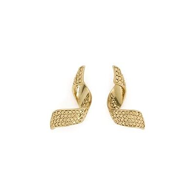Kate Spade New York Twist Drop Earrings (Clear/Gold.) Kate Spade New York Twist Drop Earrings (Clear/Gold.)
