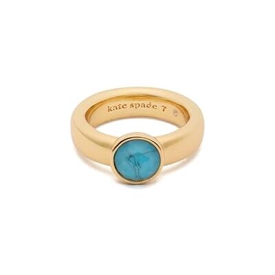 Kate Spade New York KEEP SPARKLING RING Turquoise Size 6 Kate Spade New York KEEP SPARKLING RING Turquoise Size 6