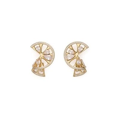 Kate Spade New York Twist Drop Earrings (Clear/Gold.) Kate Spade New York Twist Drop Earrings (Clear/Gold.)