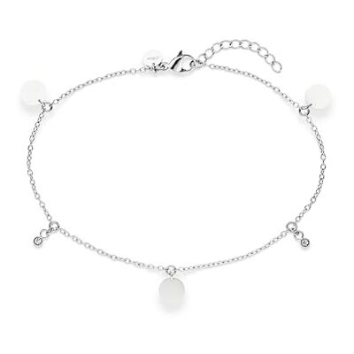 s.Oliver Anklet – Elegant Anklet Made of Polished Stainless Steel – Silver – Rolo Chain Adjustable up to 27 cm – Waterproof and Skin-Friendly s.Oliver Anklet – Elegant Anklet Made of Polished Stainless Steel – Silver – Rolo Chain Adjustable up to 27 cm – Waterproof and Skin-Friendly