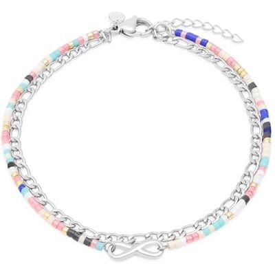 s.Oliver Anklet – Elegant Anklet Made of Polished Stainless Steel – Silver – Curb Chain Adjustable up to 25 cm – Waterproof and Skin-Friend s.Oliver Anklet – Elegant Anklet Made of Polished Stainless Steel – Silver – Curb Chain Adjustable up to 25 cm – Waterproof and Skin-Friend