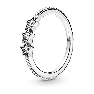 PANDORA Moments Sterling Silver Celestial Stars Ring, Size 48, No Box PANDORA Moments Sterling Silver Celestial Stars Ring, Size 48, No Box