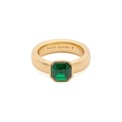 Kate Spade New York KEEP SPARKLING RING Emerald Size 8 Kate Spade New York KEEP SPARKLING RING Emerald Size 8