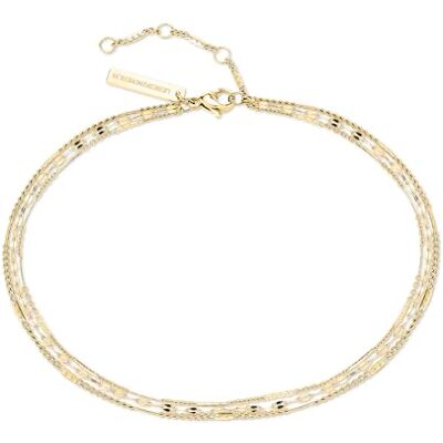 LIEBESKIND Berlin Women's Anklet Fashionable Stainless Steel Anklet in Various Designs and Colours Foot Jewellery Perfect for Summer & Everyday Use, 27 cm, Stainless Steel, No Gemstone LIEBESKIND Berlin Women's Anklet Fashionable Stainless Steel Anklet in Various Designs and Colours Foot Jewellery Perfect for Summer & Everyday Use, 27 cm, Stainless Steel, No Gemstone