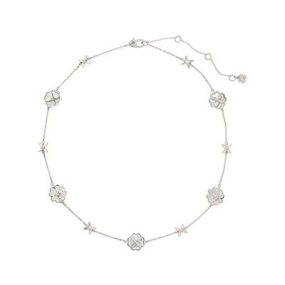 Kate Spade New York Heritage Bloom Scttr Neck (Cream/Silver) Kate Spade New York Heritage Bloom Scttr Neck (Cream/Silver)