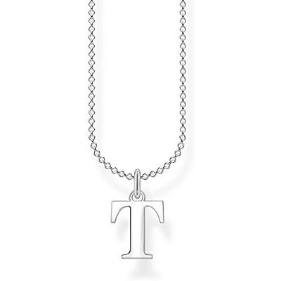 Thomas Sabo Women Necklace Letter T 925 Sterling Silver KE2029-001-21 Thomas Sabo Women Necklace Letter T 925 Sterling Silver KE2029-001-21