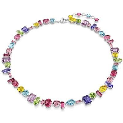 Swarovski Gema Necklace, Multi-Coloured Crystals in a Rhodium Plated Setting, from the Gema Collection Swarovski Gema Necklace, Multi-Coloured Crystals in a Rhodium Plated Setting, from the Gema Collection