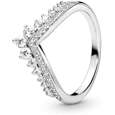 PANDORA Timeless Princess Wishbone Ring, Size 48, No Box PANDORA Timeless Princess Wishbone Ring, Size 48, No Box
