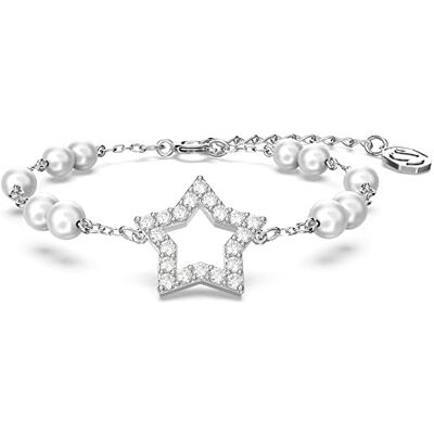 Swarovski Stella Star Bracelet, White Pavé Crystals in a Rhodium Plated Setting, from the Stella Collection Swarovski Stella Star Bracelet, White Pavé Crystals in a Rhodium Plated Setting, from the Stella Collection