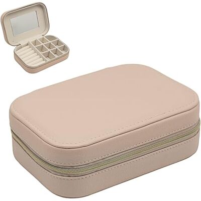 L & P Home & Gifts Lesser & Pavey Square Pink Faux Leather Lockable Jewellery Box L & P Home & Gifts Lesser & Pavey Square Pink Faux Leather Lockable Jewellery Box