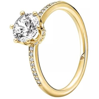 PANDORA Klare Funkelnde Krone Solitärring 168289C01 womans ring PANDORA Klare Funkelnde Krone Solitärring 168289C01 womans ring