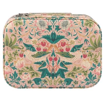 William Morris at Home Jewellery Box, Travel Case with Zip Closure, Compact Storage Organiser for Rings, Earrings and Necklaces, Multi-Compartment, Vegan Friendly, Beauty Gift for Her William Morris at Home Jewellery Box, Travel Case with Zip Closure, Compact Storage Organiser for Rings, Earrings and Necklaces, Multi-Compartment, Vegan Friendly, Beauty Gift for Her