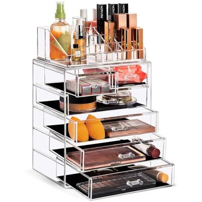Sorbus ® Acrylic Cosmetics Makeup and Jewellery Storage Case Display Set (Set Style 2) Sorbus ® Acrylic Cosmetics Makeup and Jewellery Storage Case Display Set (Set Style 2)