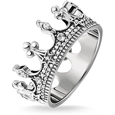 Thomas Sabo Women Silver Piercing Ring TR2224-643-14-48 Thomas Sabo Women Silver Piercing Ring TR2224-643-14-48