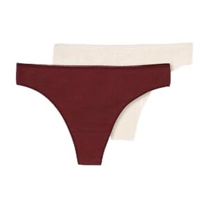 Dagi Women's 2 Pack Regular Waist Thong Panties, Multicolor, M Dagi Women's 2 Pack Regular Waist Thong Panties, Multicolor, M