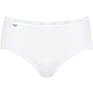 Sloggi Womens Basic+ Midi 2p Slip, White, 18 UK Sloggi Womens Basic+ Midi 2p Slip, White, 18 UK