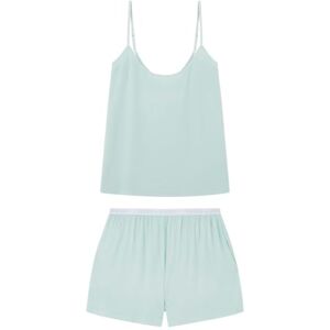 Women'secret Short Pajama Daily Leisure Set Women, green, S Women'secret Short Pajama Daily Leisure Set Women, green, S
