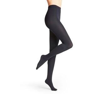 FALKE Women's Pure Matt 100 DEN W Ti Opaque Plain 1 Pair Tights, Blue Marine 6179, XL FALKE Women's Pure Matt 100 DEN W Ti Opaque Plain 1 Pair Tights, Blue Marine 6179, XL