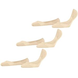 FALKE Women's Invisible Step Medium Cut Multipack W In Cotton No-Show Plain 3 Pairs Liner Socks, Beige Cream 4011, 5.5-6.5 FALKE Women's Invisible Step Medium Cut Multipack W In Cotton No-Show Plain 3 Pairs Liner Socks, Beige Cream 4011, 5.5-6.5