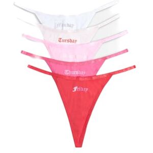 Juicy Couture MON-FRI X5 Pack Microfibre Thong Juicy Couture MON-FRI X5 Pack Microfibre Thong