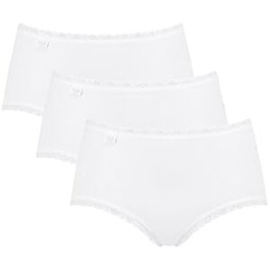 Sloggi Women's 24/7 Cotton Midi C3P Slip, White, 18 UK Sloggi Women's 24/7 Cotton Midi C3P Slip, White, 18 UK