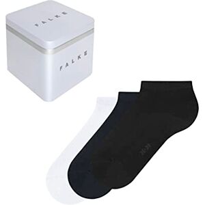 FALKE Women's Happy Box Uni Multipack W Sn Cotton Low-Cut Plain 3 Pairs Trainer Socks, Multicolor Black Navy Blue White 0010, 5.5-8 FALKE Women's Happy Box Uni Multipack W Sn Cotton Low-Cut Plain 3 Pairs Trainer Socks, Multicolor Black Navy Blue White 0010, 5.5-8