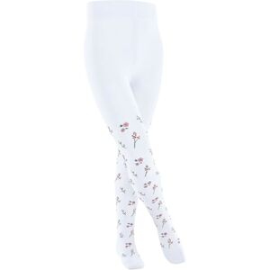 FALKE Unisex Kids Little Flowers K Cotton Patterned Tights, White 2000, 152-164 UK FALKE Unisex Kids Little Flowers K Cotton Patterned Tights, White 2000, 152-164 UK