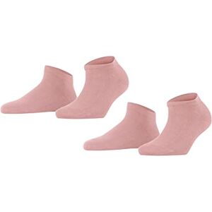 FALKE Women's Happy 2-Pack W SN Cotton Low-Cut Plain 2 Pairs Trainer Socks, Pink (Blossom 8645), 5.5-8 FALKE Women's Happy 2-Pack W SN Cotton Low-Cut Plain 2 Pairs Trainer Socks, Pink (Blossom 8645), 5.5-8