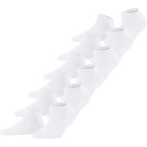 FALKE Women's Happy Multipack W Sn Cotton Low-Cut Plain 6 Pairs Trainer Socks, White 2000, 5.5-8 FALKE Women's Happy Multipack W Sn Cotton Low-Cut Plain 6 Pairs Trainer Socks, White 2000, 5.5-8