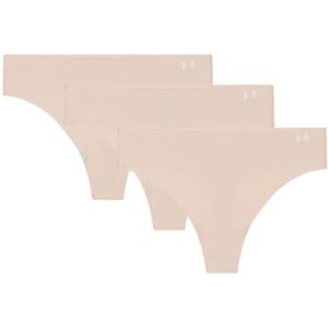 Under Armour Women's 3-Pack Pure Stretch No Show Thong Underwear – Seamless Invisible Fit, No VPL, Ultra-Soft, All-Day Comfort Beige, XL Under Armour Women's 3-Pack Pure Stretch No Show Thong Underwear – Seamless Invisible Fit, No VPL, Ultra-Soft, All-Day Comfort Beige, XL