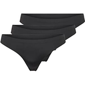 ONLY Women's Thongs, Black/Pack:Black+Black+Black, XS ONLY Women's Thongs, Black/Pack:Black+Black+Black, XS