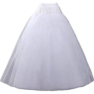 SuBleer A-line Hoopless Petticoat Crinoline 4 layers Underskirt Slips for Wedding Dress Plus Size, White-xl, One Size/3XL SuBleer A-line Hoopless Petticoat Crinoline 4 layers Underskirt Slips for Wedding Dress Plus Size, White-xl, One Size/3XL