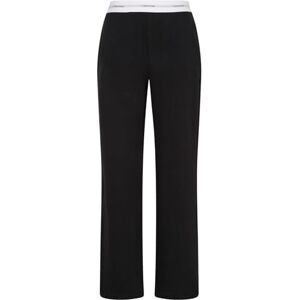 Calvin Klein Women’s Jersey Pyjama Bottoms with Logo Waistband, Black (Black), XL Calvin Klein Women’s Jersey Pyjama Bottoms with Logo Waistband, Black (Black), XL