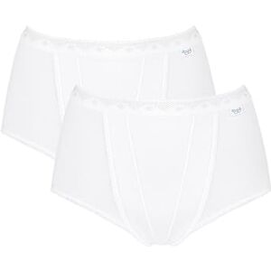 Sloggi Women's Maxi 2 Pack Control Knickers, White, 12 UK Sloggi Women's Maxi 2 Pack Control Knickers, White, 12 UK