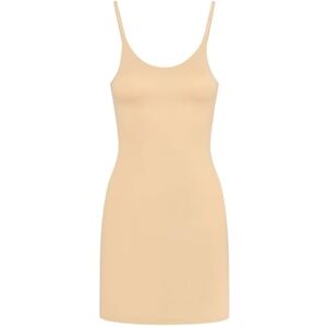 Bye Bra Invisible Body Shapping Slip Dress, Light Tummny Control, Seamless Shapewear, Bodycon Cami Dress with adjustable straps, Nude and Black, S-XL (Beige, L) Bye Bra Invisible Body Shapping Slip Dress, Light Tummny Control, Seamless Shapewear, Bodycon Cami Dress with adjustable straps, Nude and Black, S-XL (Beige, L)