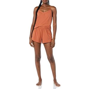 Amazon Essentials Women's Knit Jersey Cami-Short Pyjama Set, Terracotta, M Amazon Essentials Women's Knit Jersey Cami-Short Pyjama Set, Terracotta, M