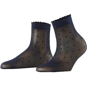 FALKE Women's Dot 15 DEN W So Sheer Patterned 1 Pair Socks, Blue Marine 6179, 5.5-8 FALKE Women's Dot 15 DEN W So Sheer Patterned 1 Pair Socks, Blue Marine 6179, 5.5-8