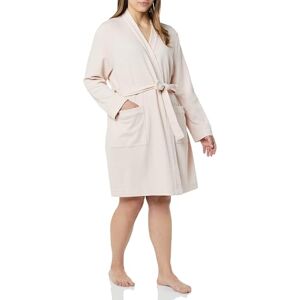 Amazon Essentials Women's Lightweight Waffle Mid-Length Dressing Gown (Available in Plus Size), Pale Pink, XXL Plus Amazon Essentials Women's Lightweight Waffle Mid-Length Dressing Gown (Available in Plus Size), Pale Pink, XXL Plus