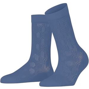 FALKE Women's Evolute W So Cotton Patterned 1 Pair Socks, Blue Smoky 6483 Evolute, 2.5-5 FALKE Women's Evolute W So Cotton Patterned 1 Pair Socks, Blue Smoky 6483 Evolute, 2.5-5