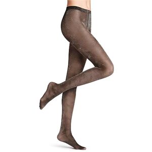 FALKE Women's Day to Night 30 DEN W TI Sheer Patterned 1 Pair Tights, Black (Black/Silver 3103), S FALKE Women's Day to Night 30 DEN W TI Sheer Patterned 1 Pair Tights, Black (Black/Silver 3103), S
