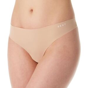 DKNY Women's Seamless Litewear Cut Anywhere Thong Panty, Glow/Vanilla, S DKNY Women's Seamless Litewear Cut Anywhere Thong Panty, Glow/Vanilla, S