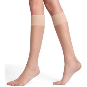 FALKE Women's Shelina Toeless 12 DEN W Kh Ultra-Sheer Plain 1 Pair Knee-High Socks, Skin colour Crystal 4409, 2.5-5 FALKE Women's Shelina Toeless 12 DEN W Kh Ultra-Sheer Plain 1 Pair Knee-High Socks, Skin colour Crystal 4409, 2.5-5